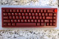 Custom Red Thocky 65% mechanical keyboard